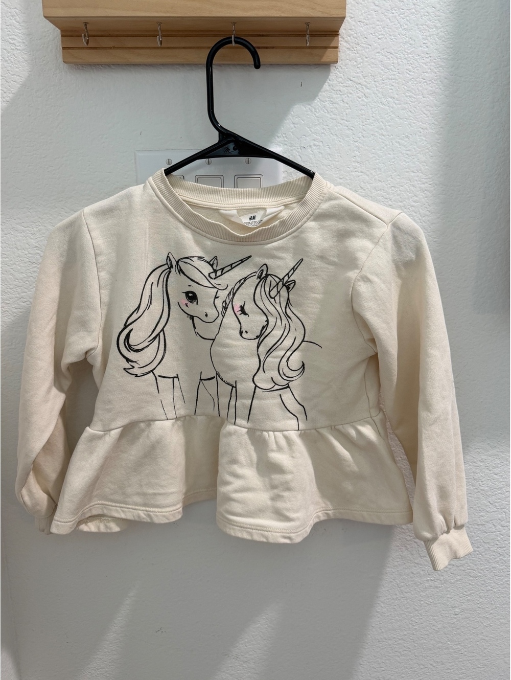 H&M Horse Ruffle Sweater